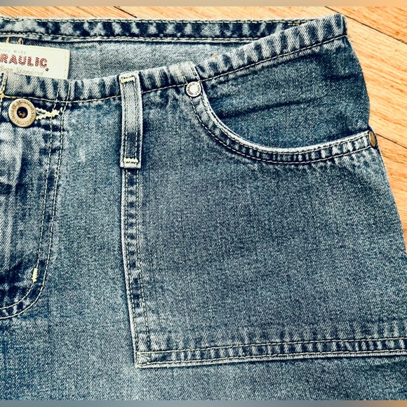 HYDRAULIC - Women's Capris Denim JEANS Sz 9/10 VINTAGE - BLUE - Picture 2 of 13